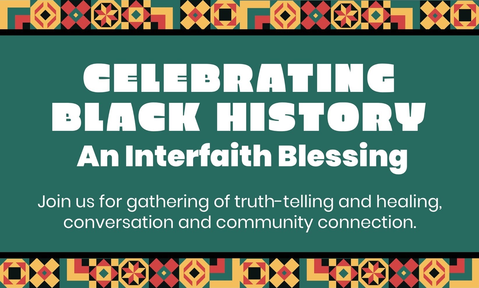 Celebrating Black History: Medford Interfaith Blessing – Music Notes
